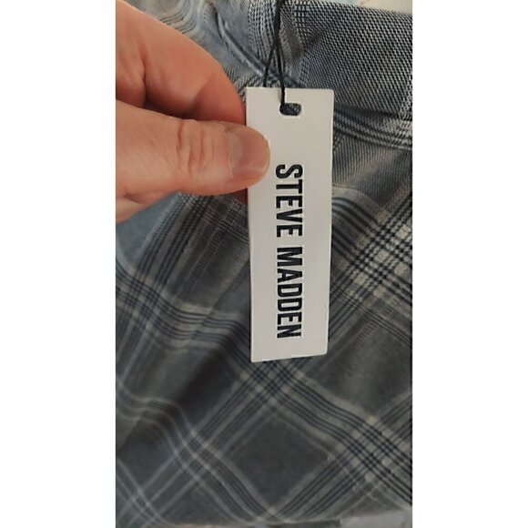 Steve Madden Nika Blazer Gray Plaid/NWT, Size M - Picture 3 of 6